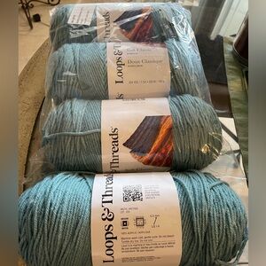 Loops & Threads Soft Classic Yarn - Arctic  4- 7oz skeins